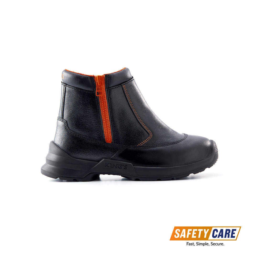King's Mid Cut Zip Up Safety Footwear KWD206 SafetyCare